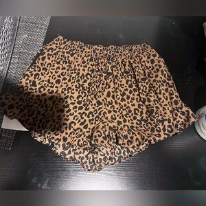 Leopard Print Women's Shorts